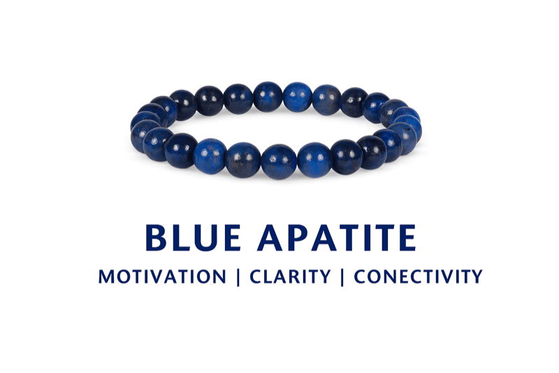 Blue Apatite Crystal Bracelet