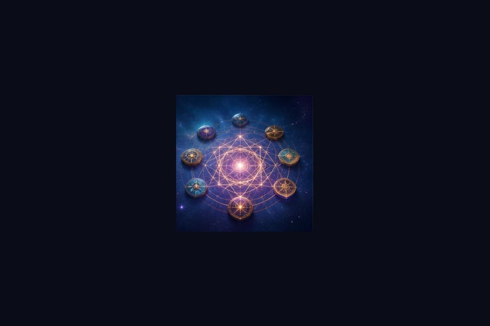 Celestial numerology and sacred geometry workspace