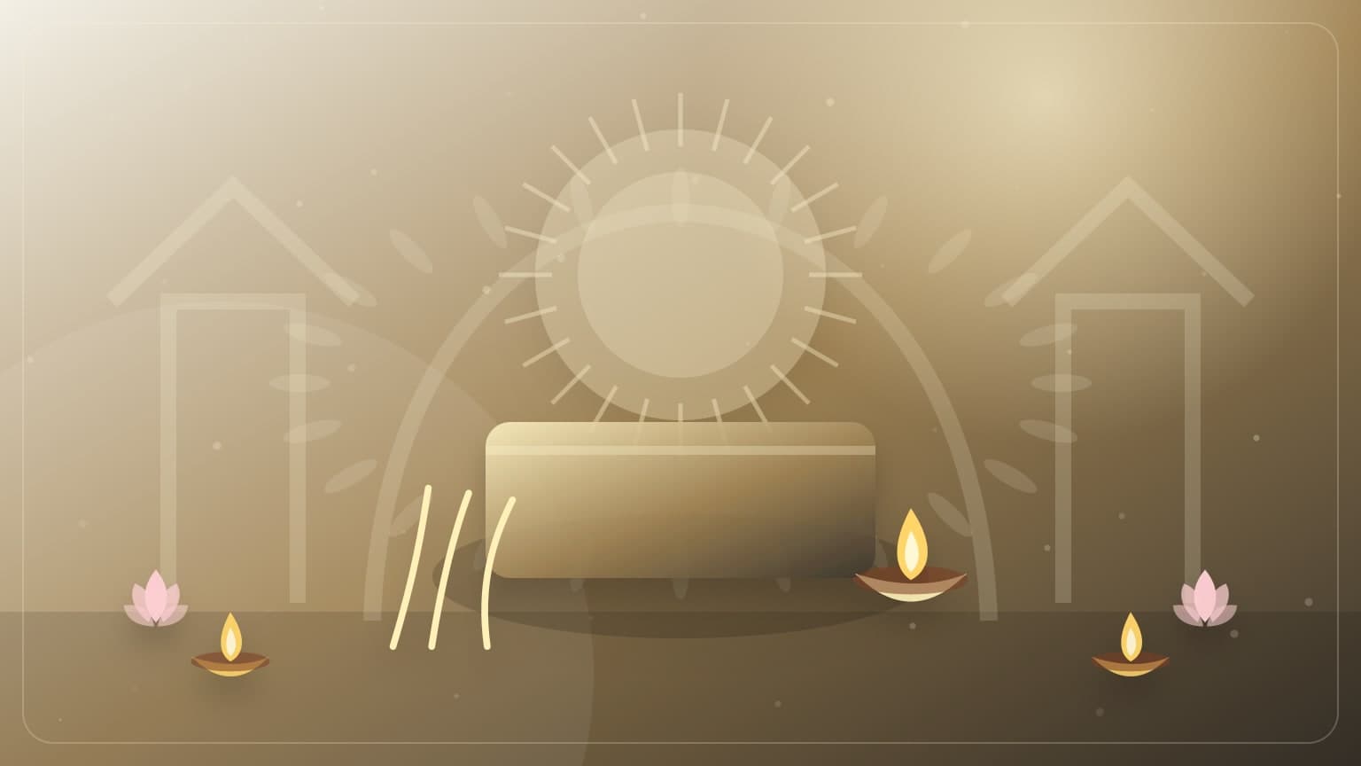 A Sarva Pitru Amavasya cover with ancestral offerings, water, flowers, and lamp.