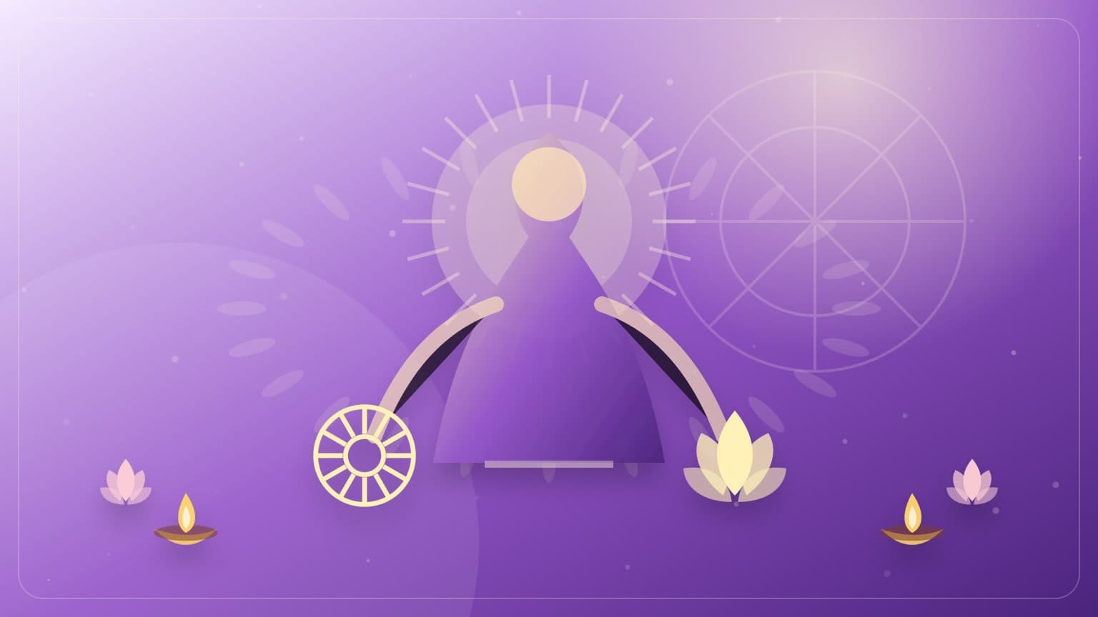 A Maha Navami cover with Devi Siddhidatri symbolism, cosmic lotus, and lamps.