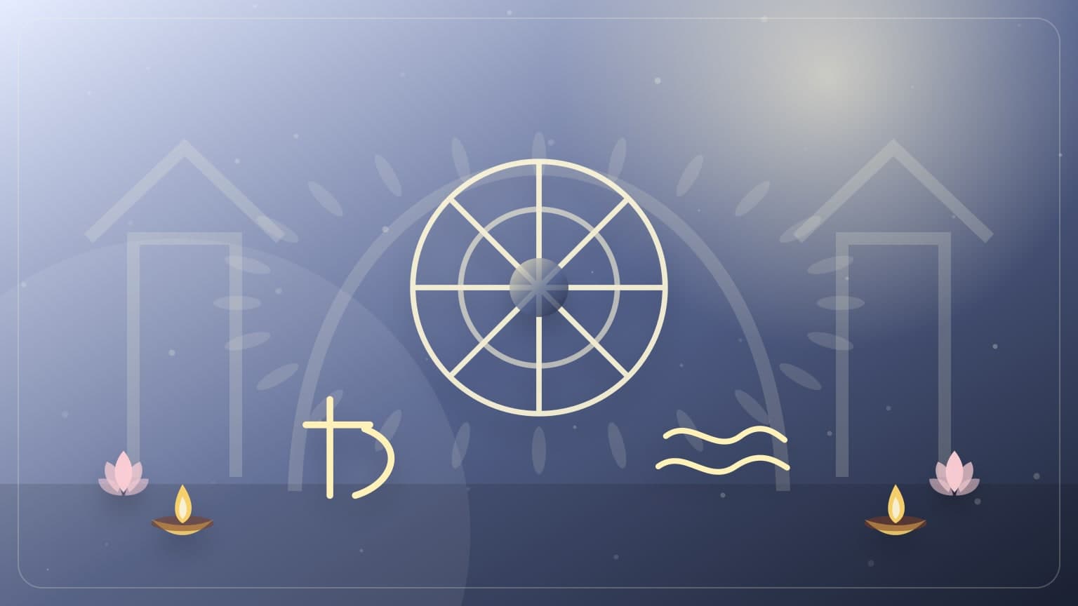 A Saturn retrograde Pisces cover with Shani symbolism, chart wheel, and blue tones.