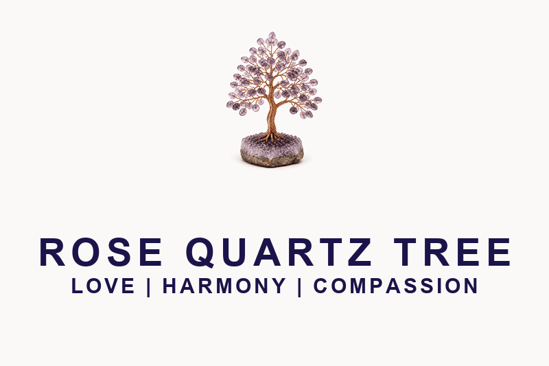 Rose Quartz Crystal Tree