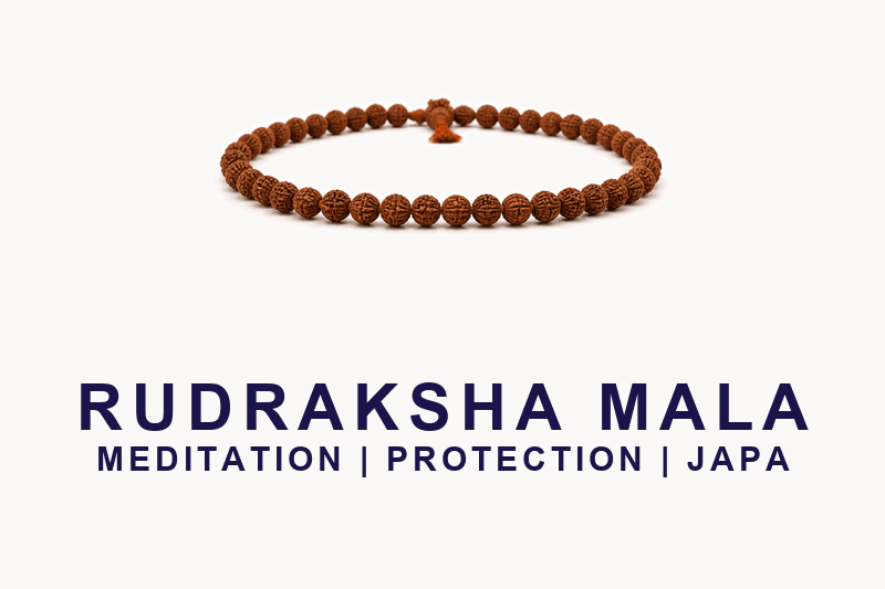 Five mukhi Rudraksha mala for spiritual practice