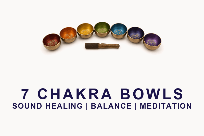7 Chakra Tibetan Singing Bowl Set