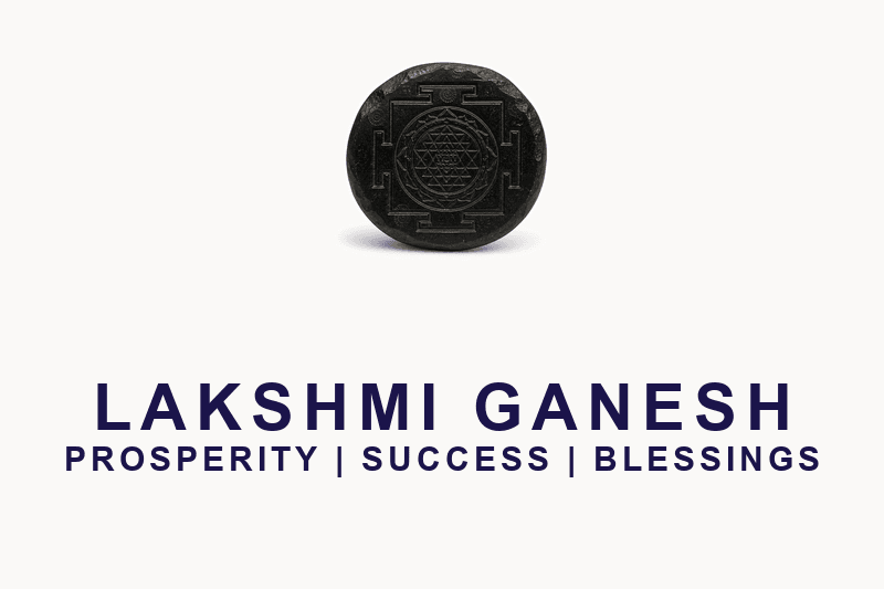 Premium Handmade Shaligram Lakshmi Ganesh Yantra