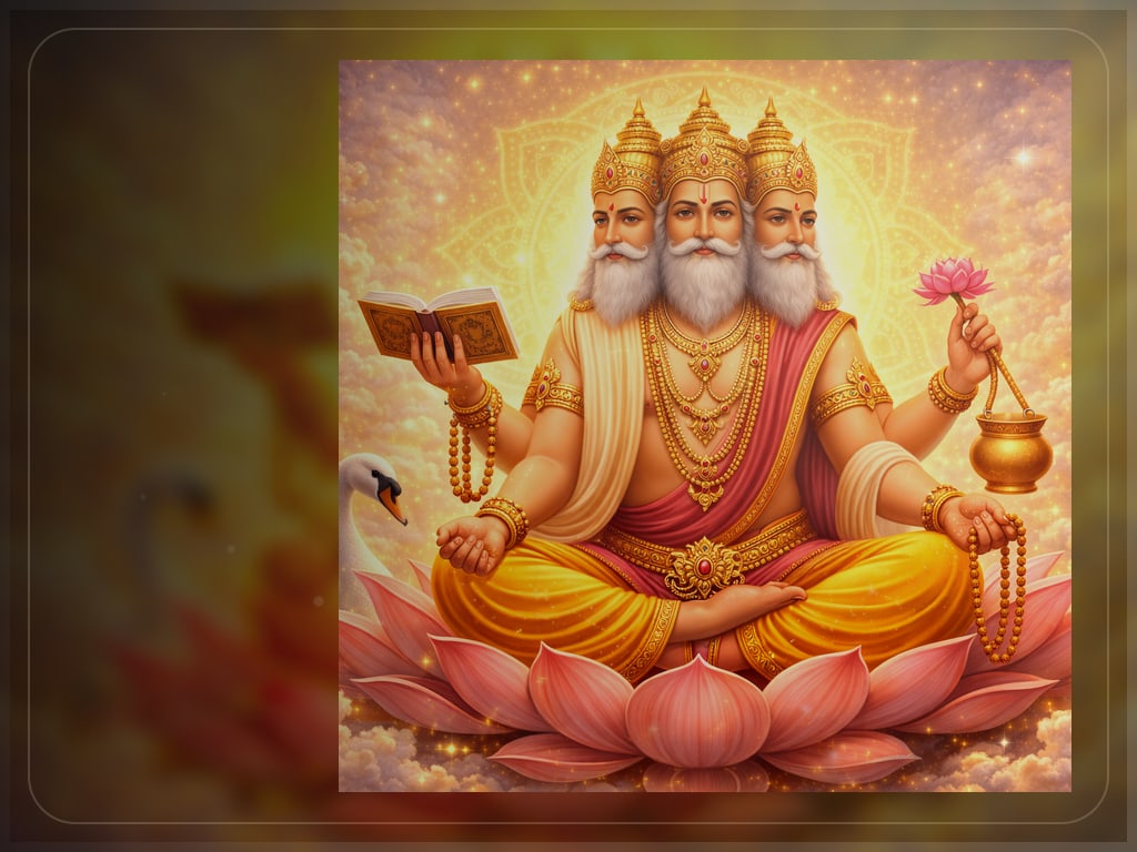 Vedanath, lord of the four vedas, for Prajapati Brahma