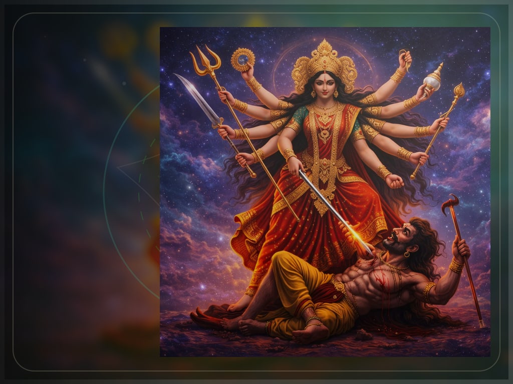 Shakti, the divine feminine power, for Maa Durga