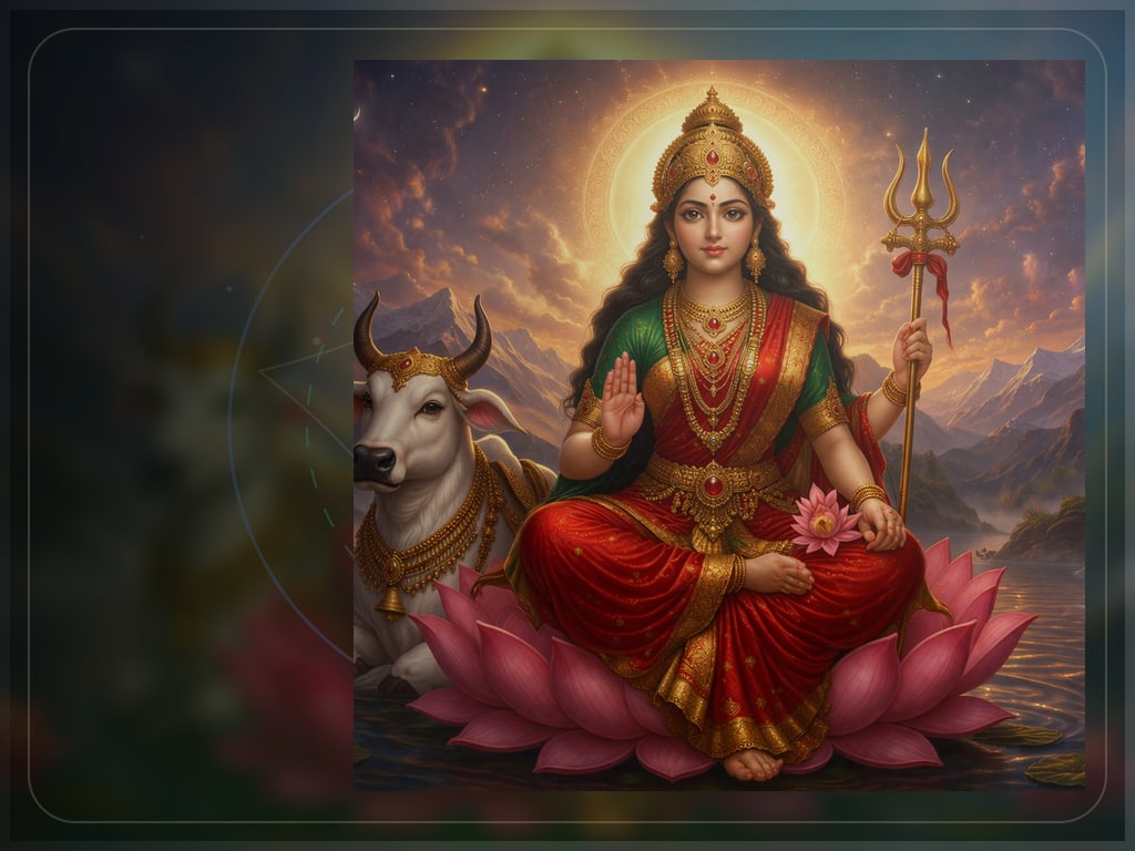 Shakti, sacred feminine power expressed through loving strength, for Maa Parvati
