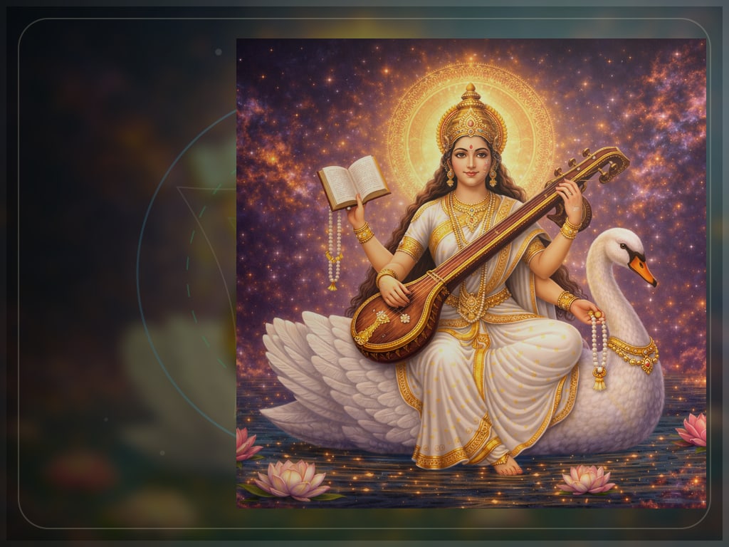 Vagdevi, goddess of speech and eloquence, for Maa Saraswati