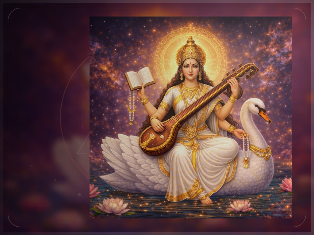 Veena Vadini, player of the divine veena, for Maa Saraswati