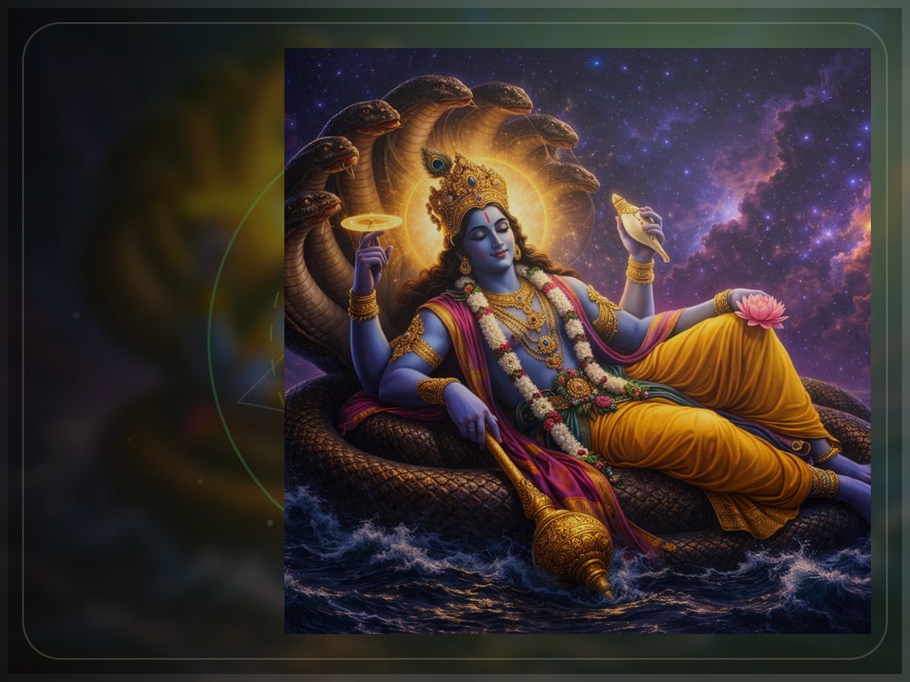 Padmanabha, from whose navel brahma was born, for Bhagwan Vishnu