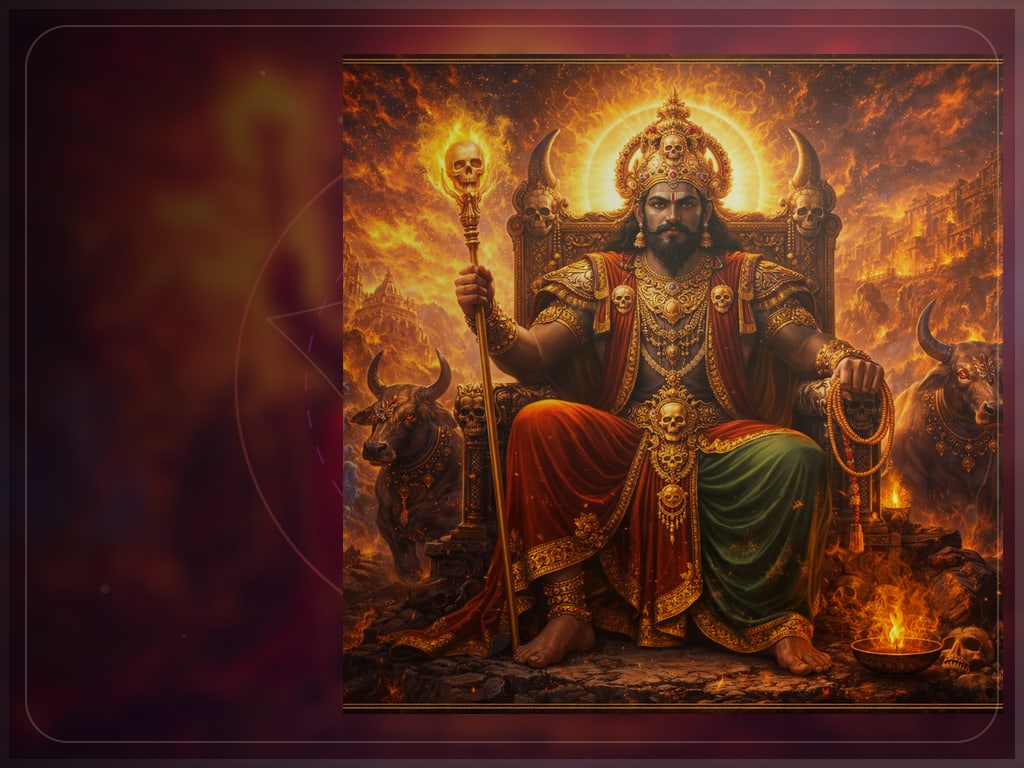 Kala, lord of time and death, for Yama Raj